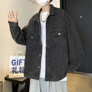 复古牛仔夹克美式oversize外套男宽松秋潮牌情侣装JK02066-P68图片