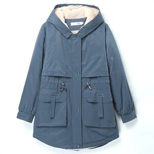 2020冬装新款修身显瘦减龄加绒保暖 棉衣/棉服 派克服图片