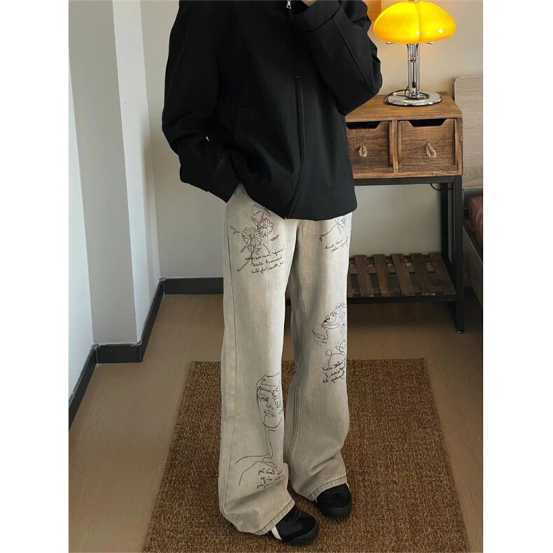 好穿好看的设计感牛仔裤，XZ1005-1--TTH0023-P55控78,男装牛仔裤,星座1005-1