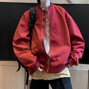 美式高街棒球服夹克男韩版潮刺绣字母2024秋冬季ins外套J681-P63图片