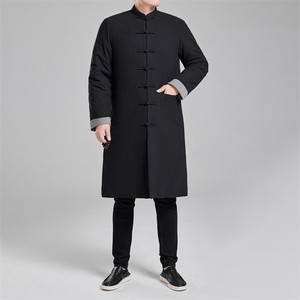 2025冬季唐装风棉衣加厚中长款男中式保暖立领棉服8690-P180图片