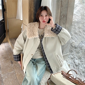 现货！！2025冬季新款羊羔毛加绒加厚派克服外套2C306-P215-K298图片