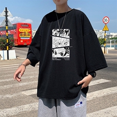 Q11176-P30春夏季七分袖t恤男大码五分袖男短袖中袖，男装T恤，电商A040