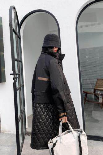 冬季新款时尚潮流百搭棉风衣，女装风衣，TS