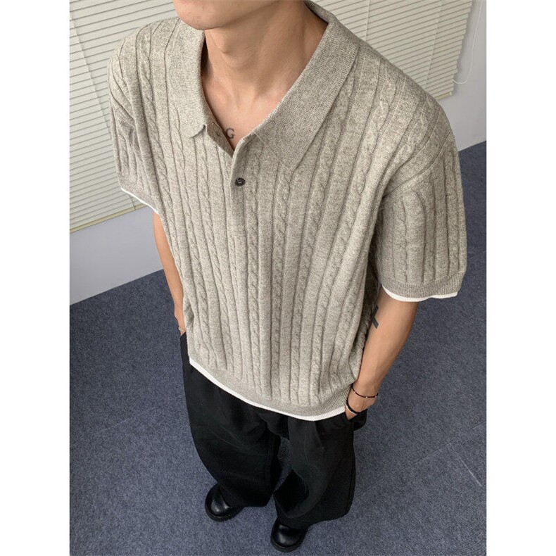 夏季新款短袖毛衣POLO衫MY510特批45控78,男装T恤,电商A072