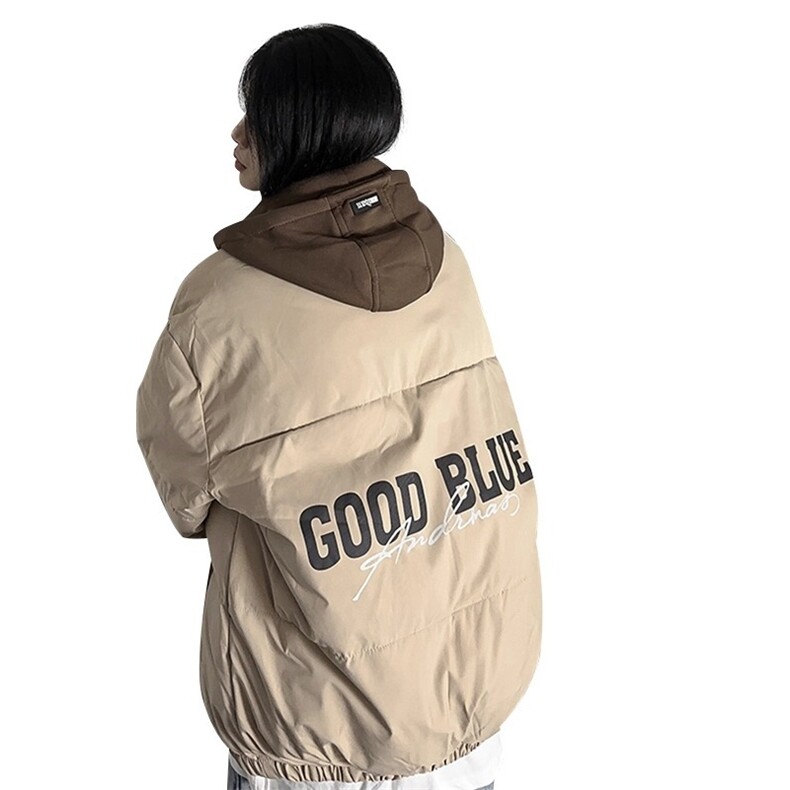 1506/Q23900/P62假两件连帽棉服,男装棉衣,星座1506