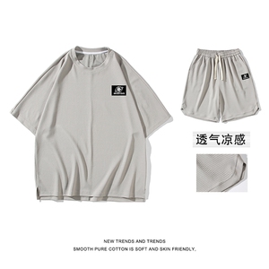 夏季亲肤百搭宽松休闲冰丝套装 TZ16-特批70图片