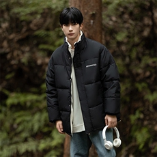 冬季立领仿羊羔毛棉衣男士休闲棉服潮流印花棉袄A266-WMY609-P70，男装棉衣，电商A266