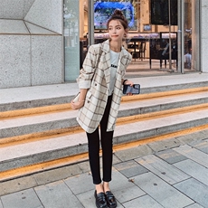 现货271-9726新款格子小西装，女装西装，浙宝271