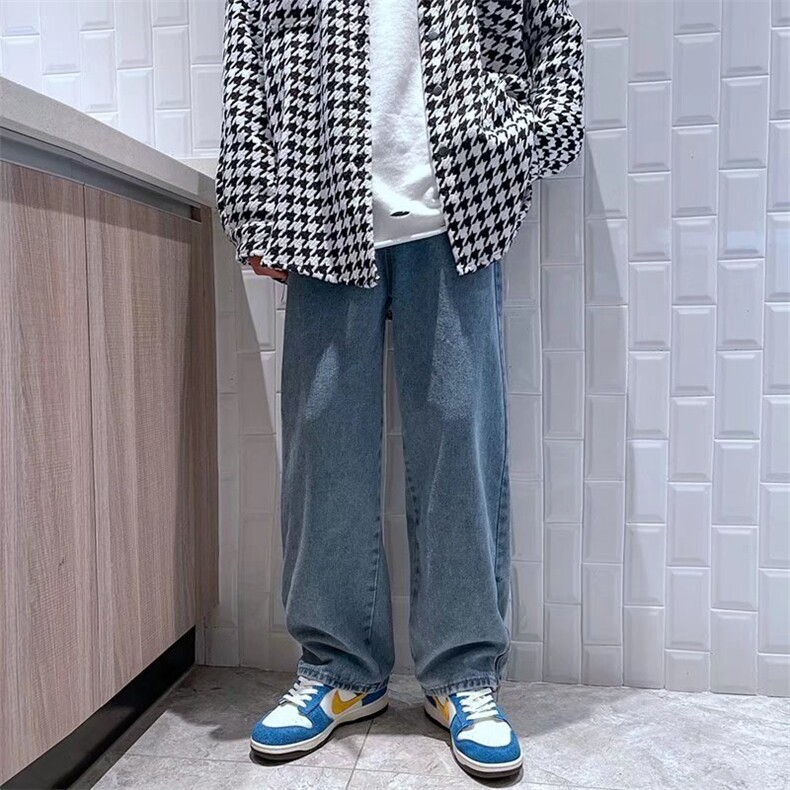 2023春季新款直筒宽松阔腿简约百搭男牛仔裤K513P40,男装牛仔裤,星座1116-2