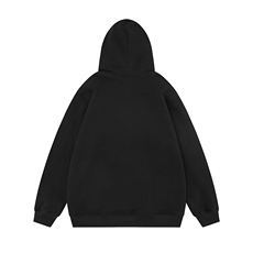 白底新款秋季时尚百搭宽松字母印花潮流连帽卫衣W2020P40控58，男装卫衣，电商A247-1