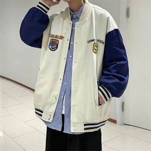 潮流夹克潮男春季棒球服J1028P48图片