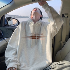 抖音得物供货可提供视频秋冬重磅美式宽松连帽卫衣DL2078，男装卫衣，电商A486
