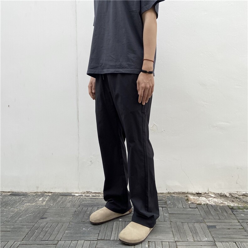 网图弯刀休闲裤bootcu城市户外防晒裤肌理感宽松基础直筒长裤P28,男装防晒衣,电商C306-1