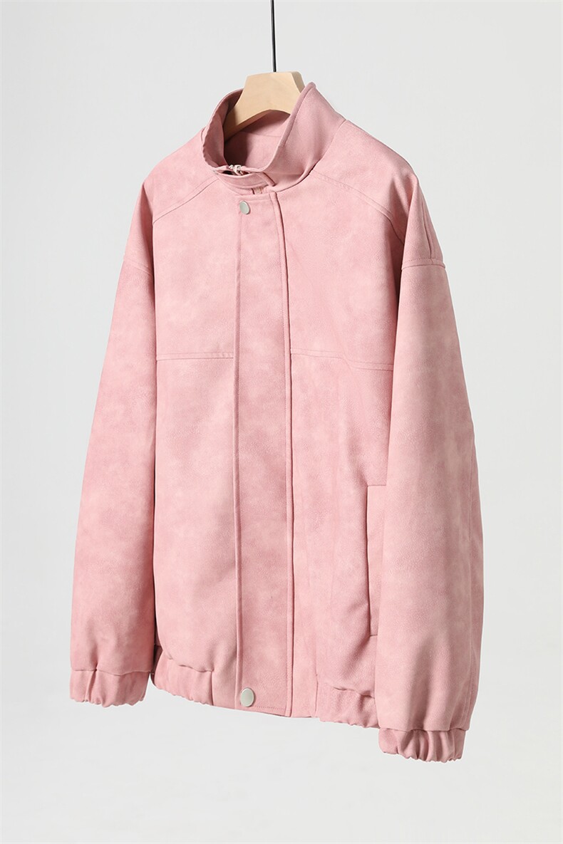 秋季宽松夹克男港风复古潮美式骑行机车服PU皮衣外套男JK667-P95,男装夹克,星座505-3