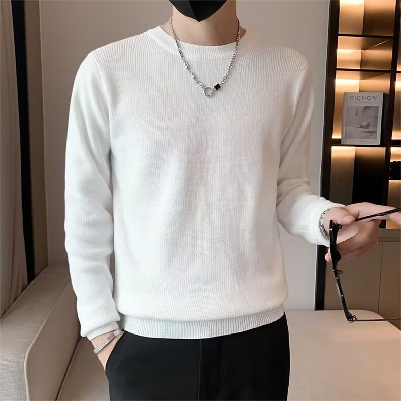 毛衣男港味2023秋季复古日系毛衣S527P45图片