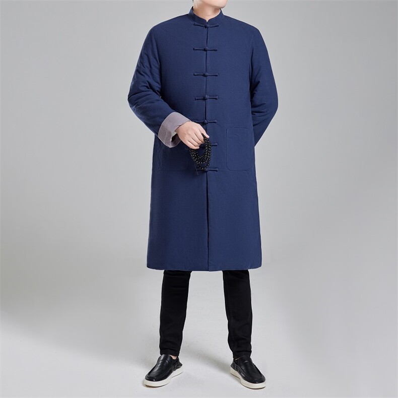 2025冬季唐装风棉衣加厚中长款男中式保暖立领棉服8690-P180,男装棉衣,星座1105-3