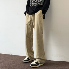 ！高品质2025秋冬男士加厚微喇休闲裤纯色情侣裤XK01P40，男装休闲裤，电商B220