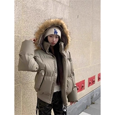 美式复古PU皮棉服女2025冬季新款加厚大毛领情侣休闲保暖棉袄外套，男装棉衣，星座506A