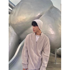 【有货】cleanfit灰色拉链开衫毛衣外套男款针织衫M5653LL-特P55，男装针织衫/毛衣，星座1007（原301D）