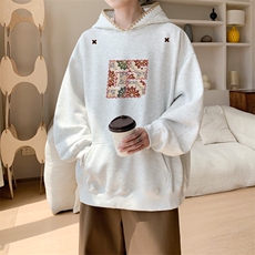 华棉春秋内景ins韩版宽松连帽卫衣男休闲外套WY00793/P45加绒P50，女装短外套，电商B316