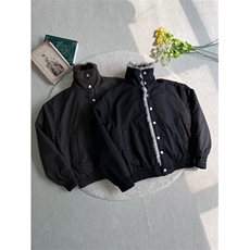 短款狼王双层毛绒立领派克服棉衣冬季座山雕加厚夹克棉服外套男女，男装夹克，四季星座505