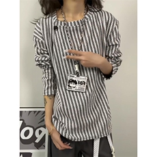XZ809A/CX611/特P24/控48鱼骨纹设计感领口长袖T恤卫衣，男装T恤，星座809A(原222-1)