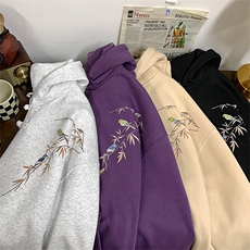 904-2-SY677-P60控88秋装新款新中式盘扣连帽卫衣宽松男女，男装卫衣，星座904-2