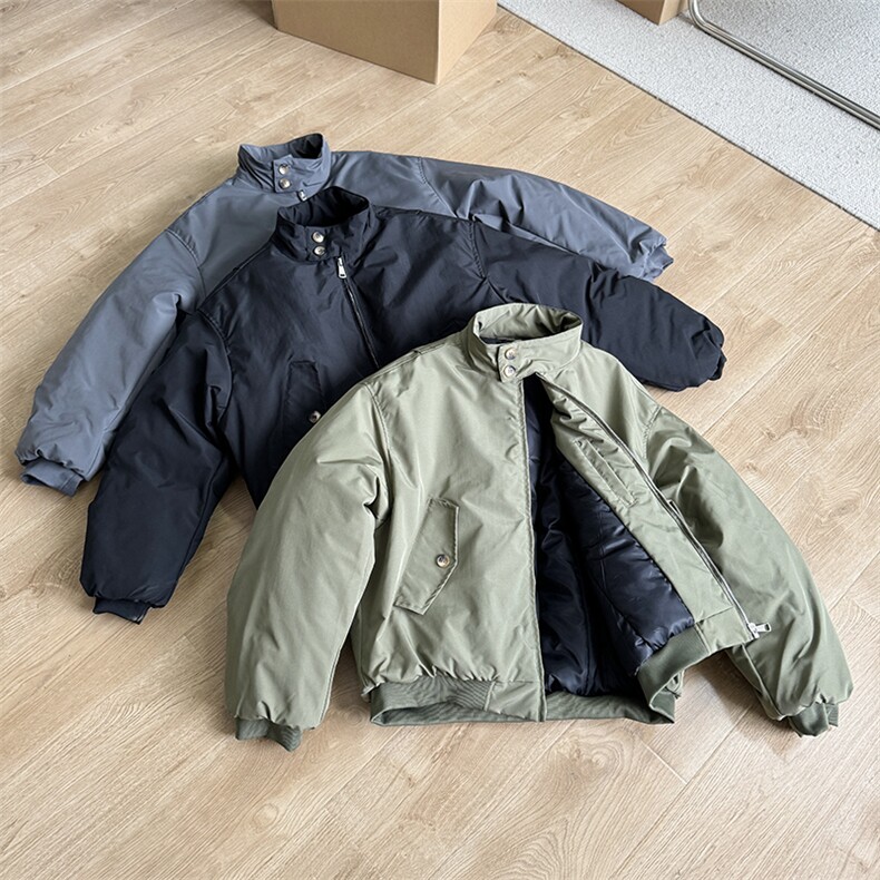 模特图哈灵顿棉服MY640M-2XLP115,男装棉衣,电商C313
