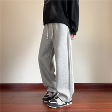 CK2513-特P39控68休闲裤男美式复古宽松直筒阔腿长裤55棉45聚酯，男装休闲裤，电商B370