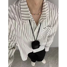 [006]条纹长袖衬衫男秋季宽松上衣A079-CS17-P36，男装衬衫，电商A079