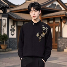 长袖衬衫气质时尚文艺新款潮流简约日系百搭ins慵懒原宿流行，男装衬衫，星座506A