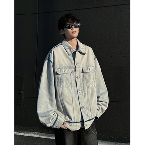 痞帅外套男ins高街潮牌港风原宿风韩版潮流宽松夹克JK01241-P75图片