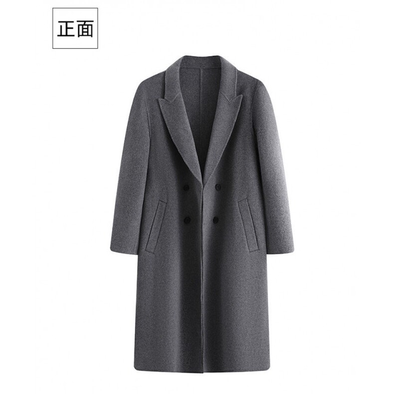 新款羊绒呢子大衣中长款309B-3-9251-P450图片