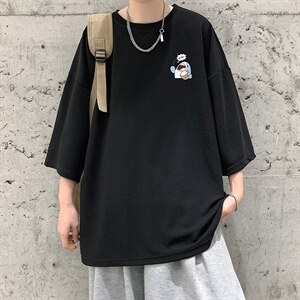 Q11239-P30 春夏季七分袖t恤男大码五分袖男短袖中袖 大皂风图片