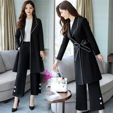 时尚潮流套装/套裙舒适休闲2021年春季中长款优雅，女装套装/套裙，芭米依尚