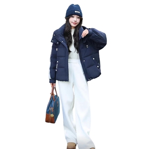 欧美时尚连帽宽松休闲羽绒服P295图片