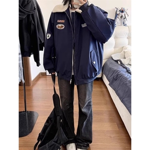 【有货】DM69-P85美式羊羔绒外套男女冬季防寒加厚服棒球服棉服图片