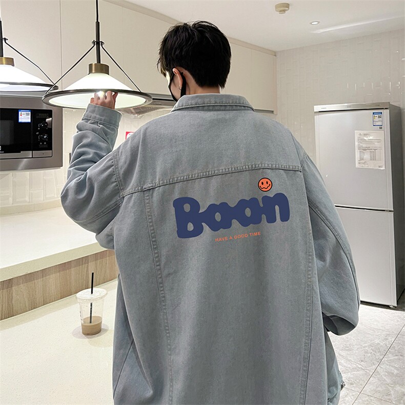 牛仔夹克男大码牛仔外套男茄克 NJ77406-P60图片