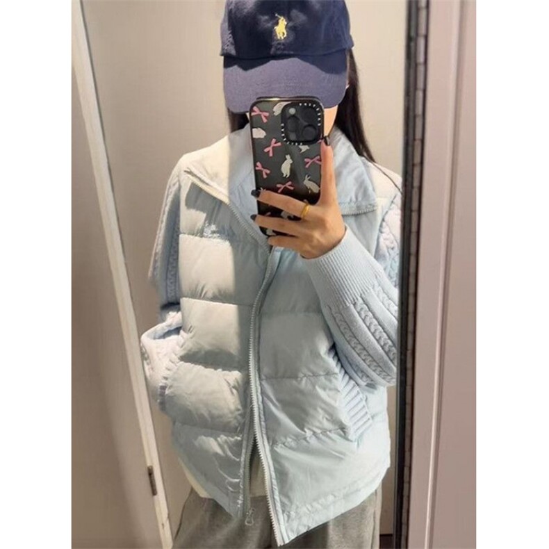 针织拼接字母刺绣撞色立领棉服女冬季宽松短款面包服外套M7820,男装棉衣,星座1116A（原606A-3）