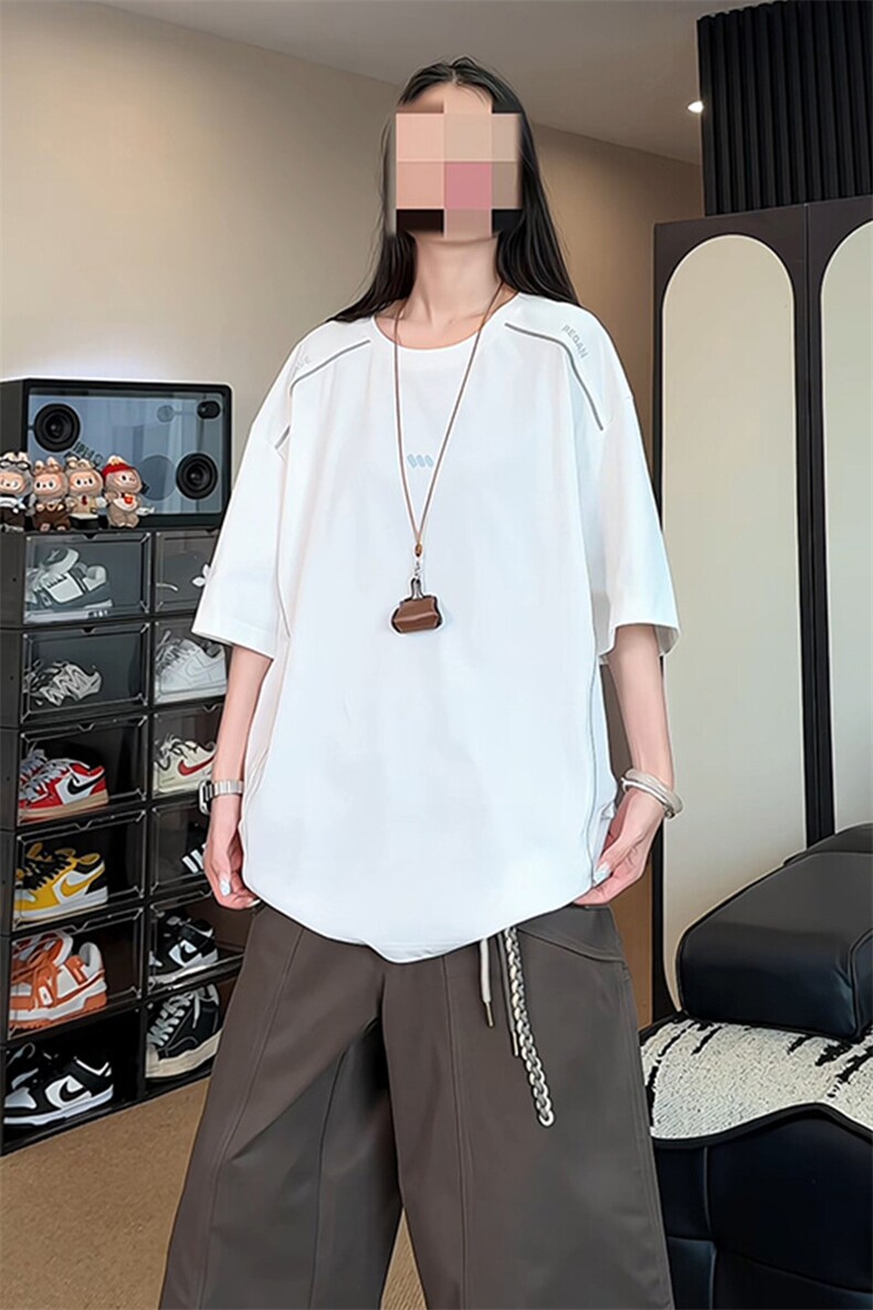 重磅凉感索罗娜短袖t恤男女cp196-特p40,男装T恤,电商B371