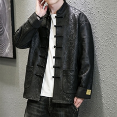 新品卷帘门景风《逆鳞·伏羲》盘扣夹克情侣中式唐装外套JK92，男装夹克，星座305A（原312A-1）