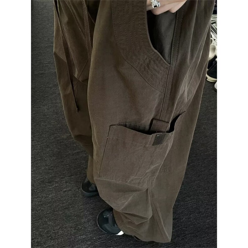 休闲裤男女春季宽松高腰显瘦垂感直筒阔腿裤百搭工装裤子K517,男装休闲裤,星座1116A（原606A-3）