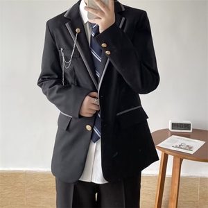 日系西装学院风校园DK西服外套制服班服校套装男春秋W6813-P62图片