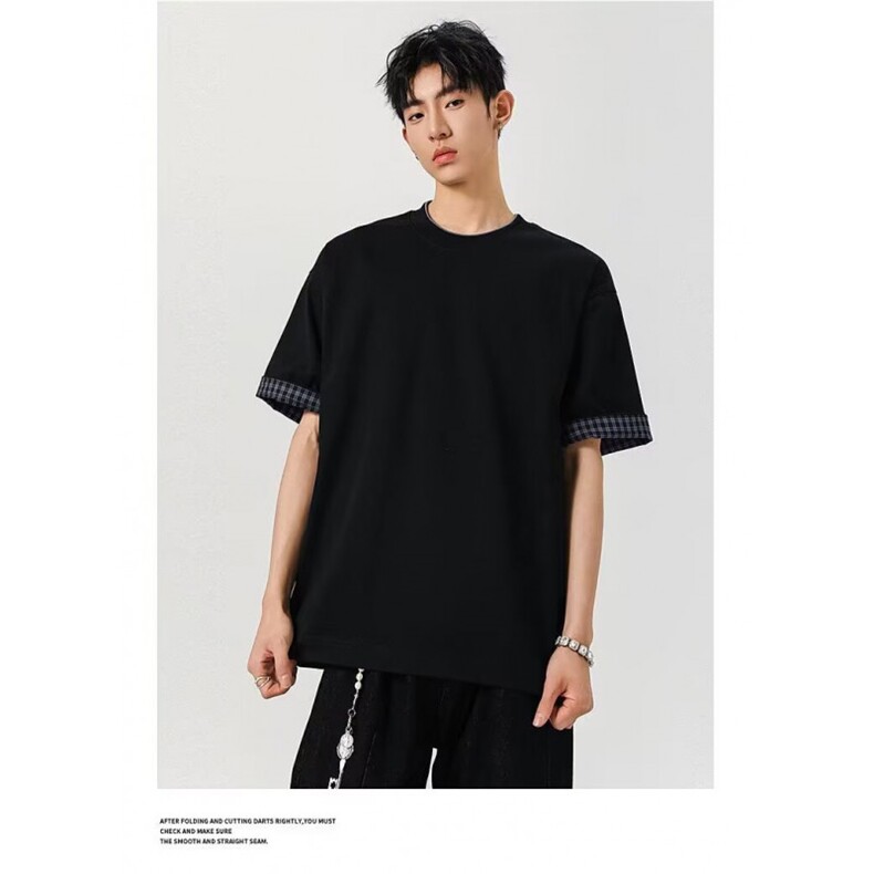 1506/QD9370/P35夏季新品设计师小众短袖男女T恤半袖休闲潮流,男装T恤,星座1506