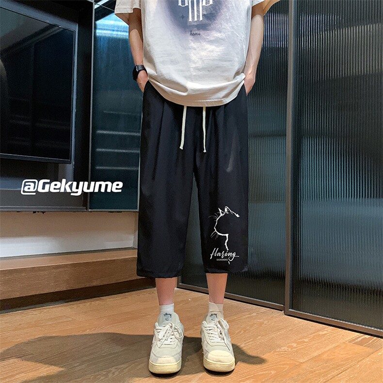 冰丝七分裤男大码速干短裤男五分裤 酒店风风格 QK72344-P25图片