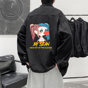 牛仔夹克男大码牛仔外套男茄克 NJ77298-P60图片