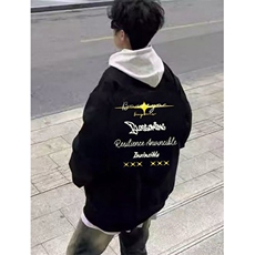 棒球服秋冬港风星星美式印花飞行员男女宽松街头夹克棉服MSS840，男装夹克，星座1116A（原606A-3）