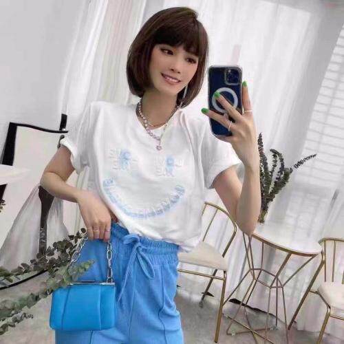 丝光爽滑棉T，女装，IEC