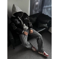 W9515-P70网图现货新款棒球服毛巾刺绣情侣宽松夹克外套，男装夹克，星座1608-2